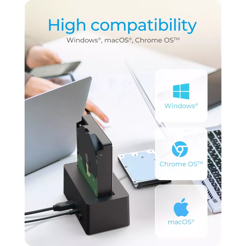 ICY BOX IB-1121-U3 USB 3.2 Gen 1 (3.1 Gen 1) Type-A nero
