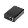 DIGITUS splitter Gigabit PoE+, 10/100/1000 Mbit/s, 24 W ingresso: 802.3at PoE, uscita: 5V/2A, 9V/2A, 12V/2A, case in plastica, nero