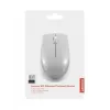Mouse compatto wireless Lenovo Arctic Grey — ambidestro, RF Wireless, 1000 DPI, 3 tasti, a batteria