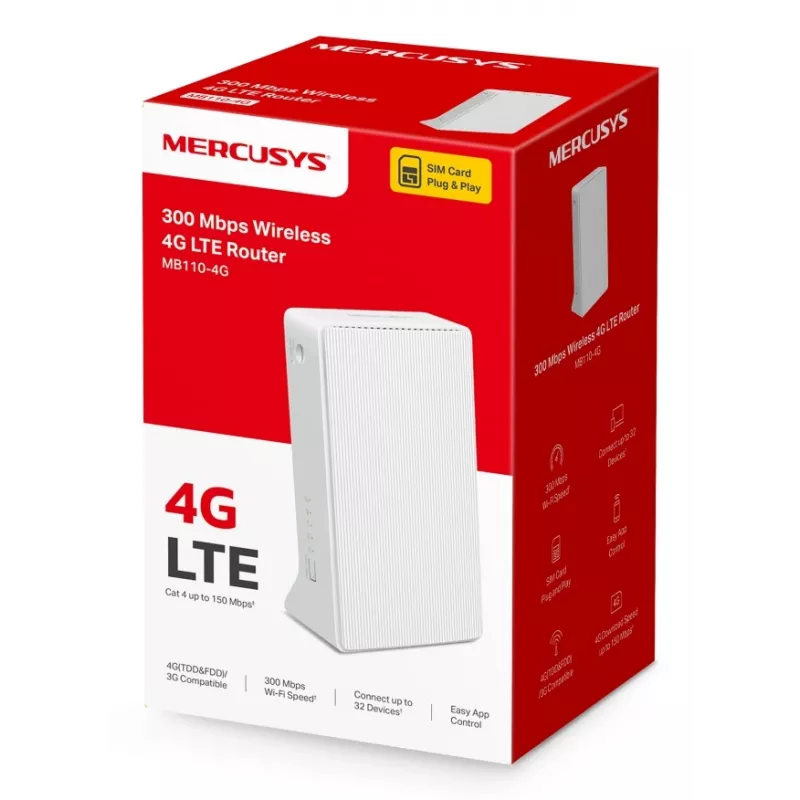 MERCUSYS MB110-4G Router WLAN Ethernet single-band (2,4 GHz) - bianco