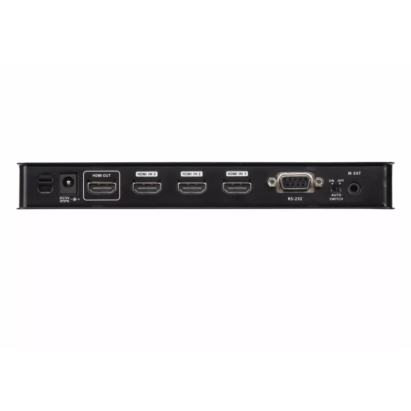 ATEN Switch HDMI 4 porte True 4K, HDMI, metallo, nero, 60 Hz, 3 m, 18 Gbit/s