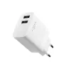 Caricabatterie per dispositivi mobili FIXED FIXC17N-2U-WH AC ricarica rapida smartphone tablet bianco