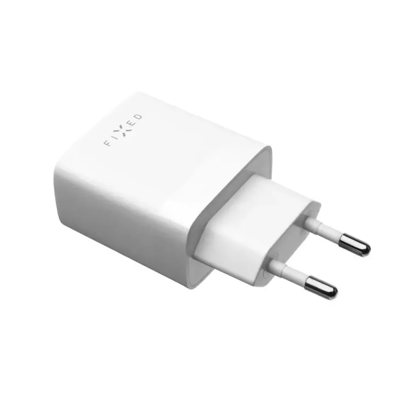 Caricabatterie per dispositivi mobili FIXED FIXC17N-2U-WH AC ricarica rapida smartphone tablet bianco