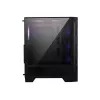 Case PC MSI MAG FORGE 120A AIRFLOW Midi-Tower — nero, vetro temperato, mesh, 3 ventole frontali da 120 mm, 2 ventole superiori da 120 mm, supporto ATX
