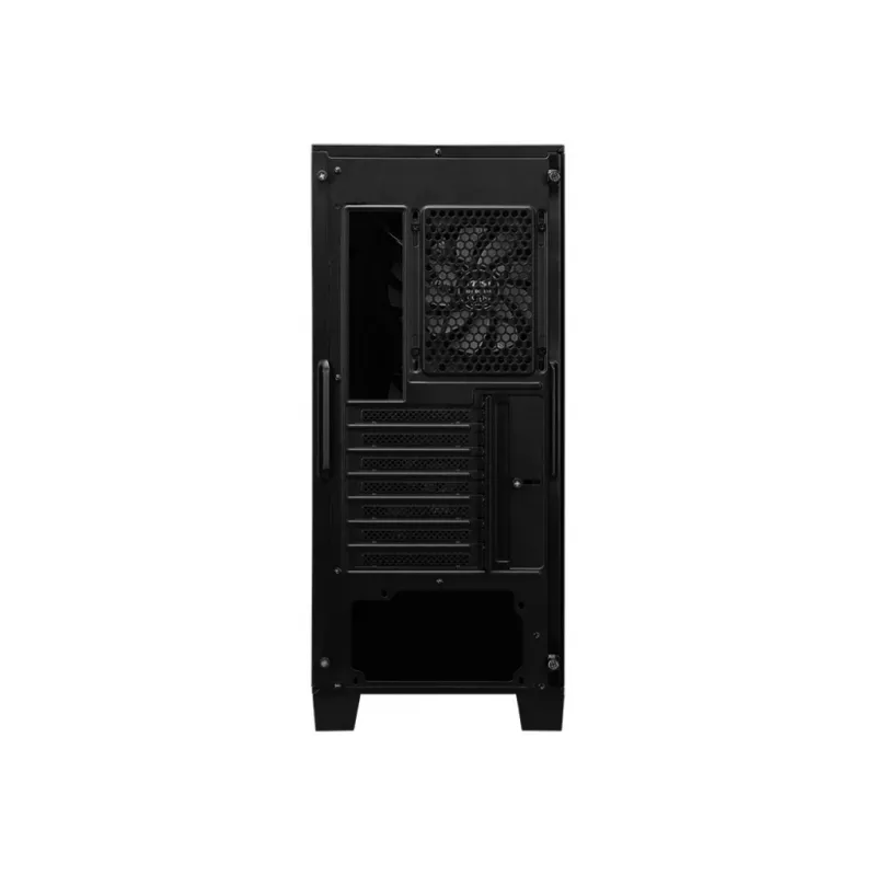 Case PC MSI MAG FORGE 120A AIRFLOW Midi-Tower — nero, vetro temperato, mesh, 3 ventole frontali da 120 mm, 2 ventole superiori da 120 mm, supporto ATX