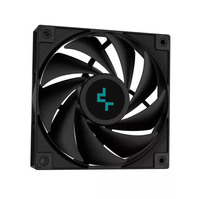 Dissipatore liquido all-in-one DeepCool LS720S Zero Dark — 3 ventole da 120 mm, radiatore da 360 mm, tubi da 41 cm, pompa da 6 W, supporto LGA1151/AM4/AM5, nero