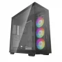 DeepCool CH780 case Full Tower per gaming, E-ATX, finestra laterale in vetro temperato, senza alimentatore, nero