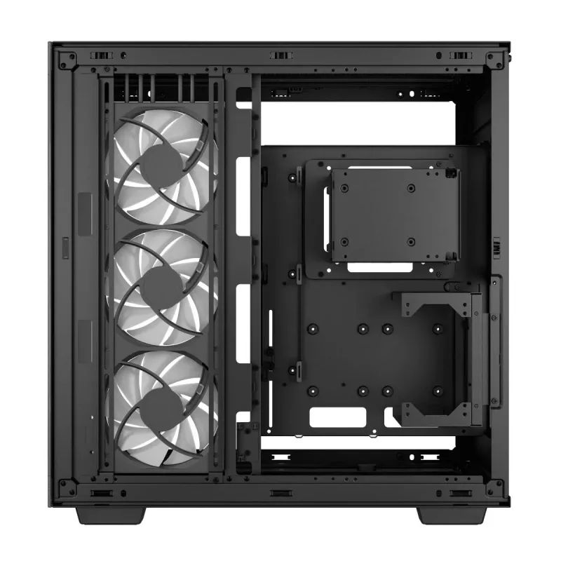 DeepCool CH780 case Full Tower per gaming, E-ATX, finestra laterale in vetro temperato, senza alimentatore, nero