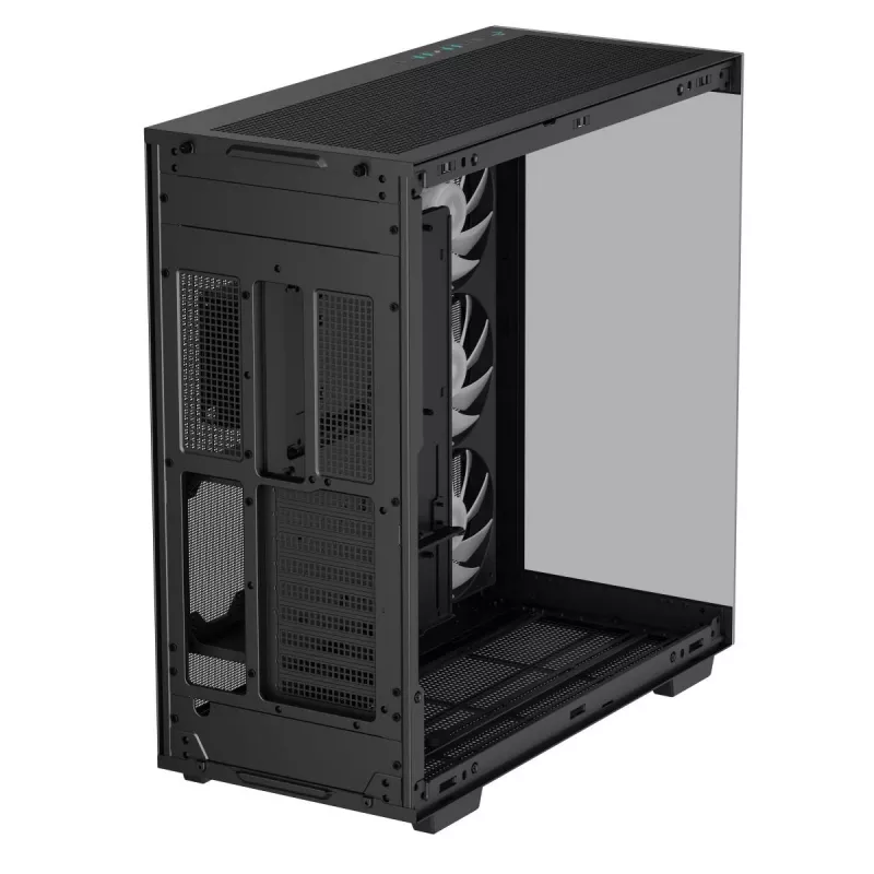 DeepCool CH780 case Full Tower per gaming, E-ATX, finestra laterale in vetro temperato, senza alimentatore, nero