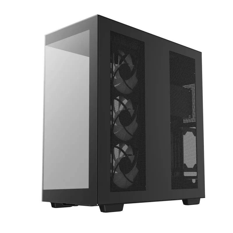 DeepCool CH780 case Full Tower per gaming, E-ATX, finestra laterale in vetro temperato, senza alimentatore, nero