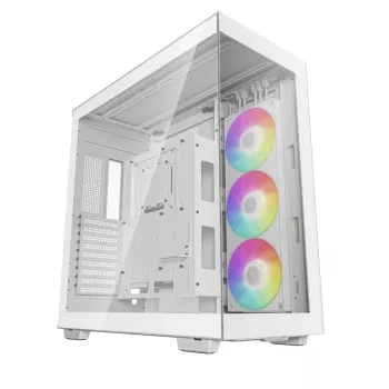 Case PC DeepCool CH780 WH Tower bianco — Full Tower, E-ATX, vetro temperato, aRGB, GPU 48 cm, dissipatore CPU 13,2 cm