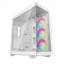 DeepCool CH780 WH case Full Tower per gaming, E-ATX, finestra laterale in vetro temperato, senza alimentatore, bianco