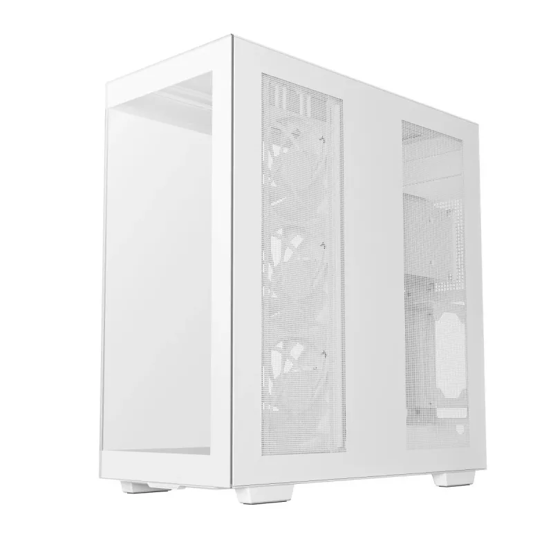 DeepCool CH780 WH case Full Tower per gaming, E-ATX, finestra laterale in vetro temperato, senza alimentatore, bianco