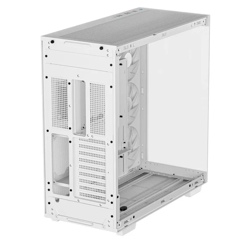 DeepCool CH780 WH case Full Tower per gaming, E-ATX, finestra laterale in vetro temperato, senza alimentatore, bianco