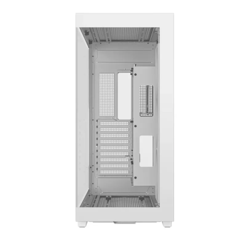 DeepCool CH780 WH case Full Tower per gaming, E-ATX, finestra laterale in vetro temperato, senza alimentatore, bianco