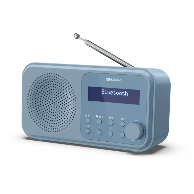 Sharp DR-P420(BL) Tokyo Radio digitale portatile, portatile, digitale, DAB, DAB+, FM, scansione automatica, sintonizzazione automatica, 2 W, AAC