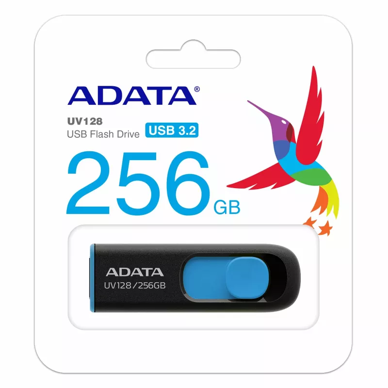 Chiavetta USB ADATA UV128 256 GB USB Type-A 3.2 Gen 1 (3.1 Gen 1) nero, blu