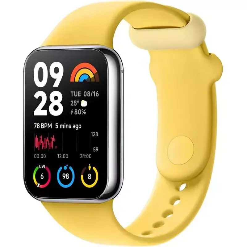 Cinturino sostitutivo in TPU per Xiaomi Smart Band 8 Pro – giallo limone