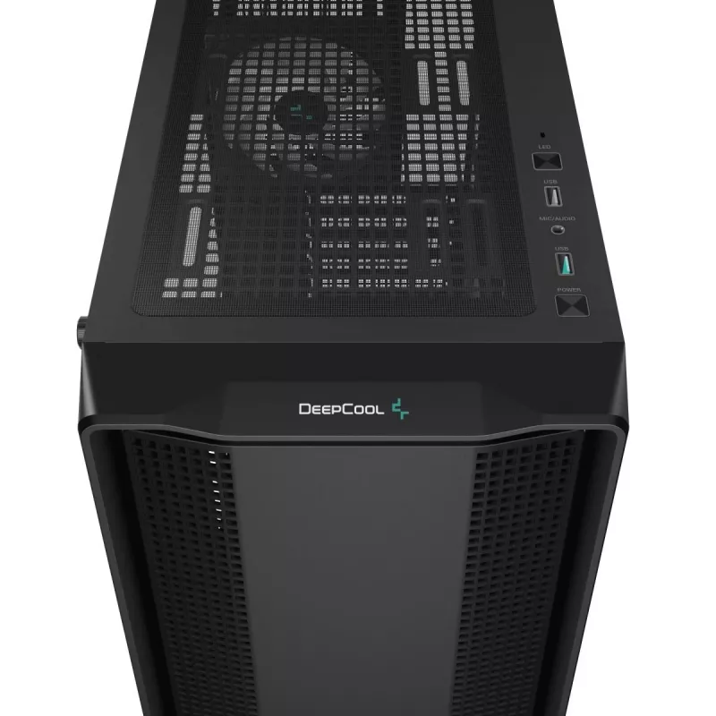 Case PC DeepCool CC560 ARGB V2 midi-tower nero — ATX/Micro-ATX/Mini-ITX, vetro temperato, aRGB, supporta GPU fino a 370 mm