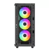 Case PC DeepCool CC560 ARGB V2 midi-tower nero — ATX/Micro-ATX/Mini-ITX, vetro temperato, aRGB, supporta GPU fino a 370 mm