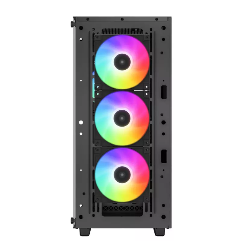Case PC DeepCool CC560 ARGB V2 midi-tower nero — ATX/Micro-ATX/Mini-ITX, vetro temperato, aRGB, supporta GPU fino a 370 mm