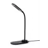 Lampada da scrivania GEMBIRD con caricabatterie wireless, nero