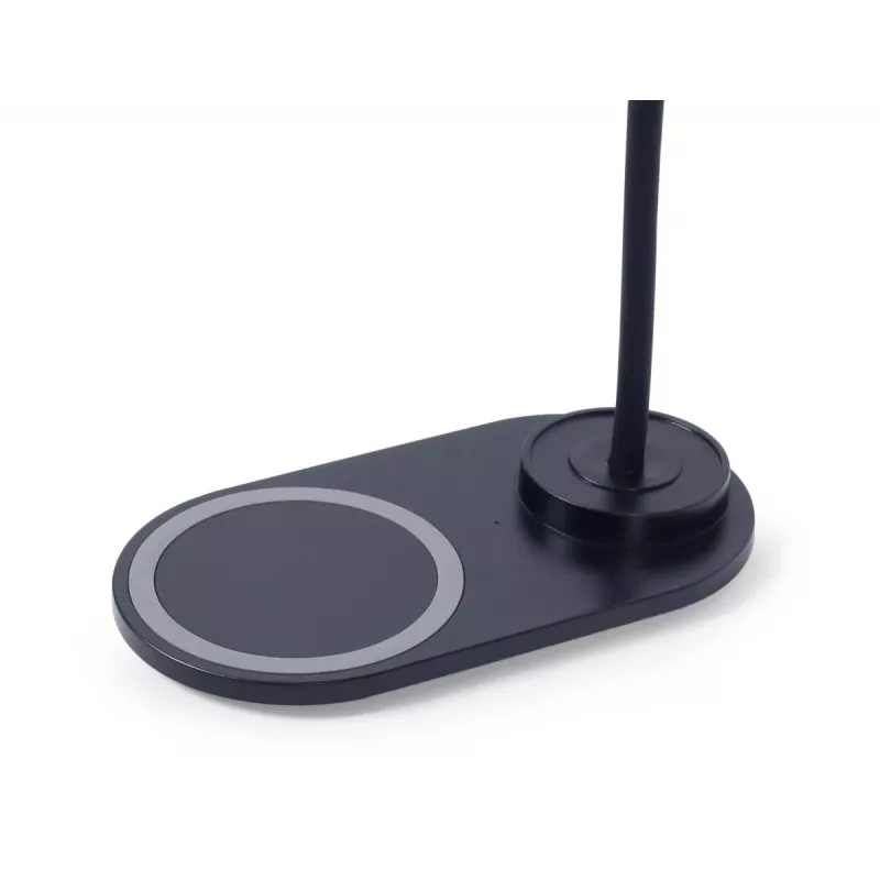 Lampada da scrivania GEMBIRD con caricabatterie wireless, nero