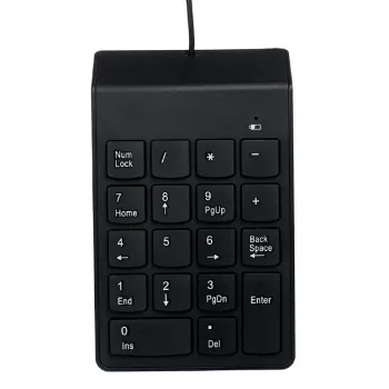 Tastierino numerico GEMBIRD KPD-U-03 USB 18 tasti Scissorswitch, cavo 1,45 m, nero
