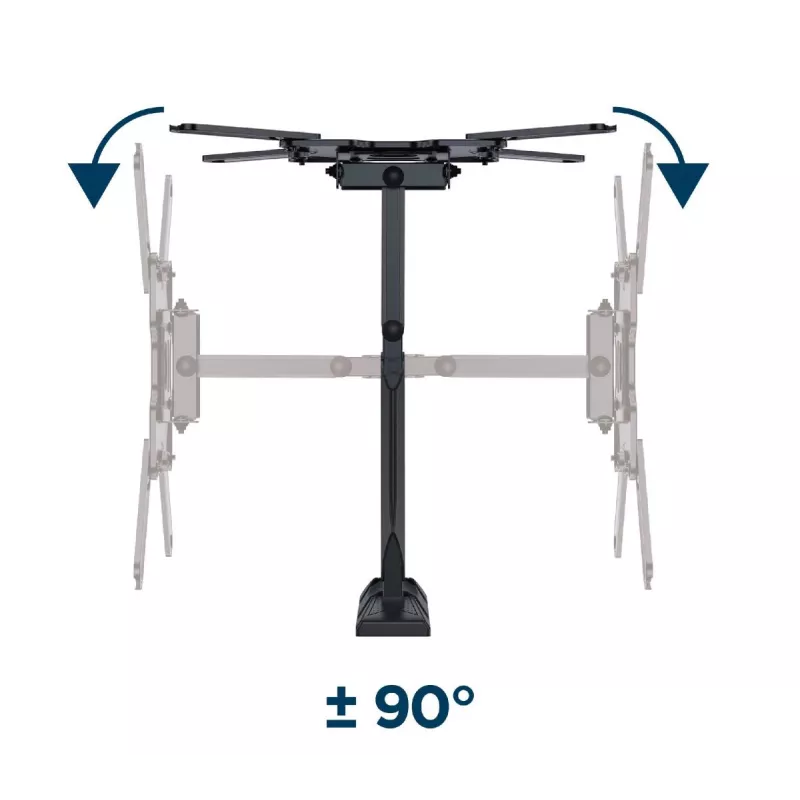 Supporto TV a parete GEMBIRD Premium full motion, 32–55 pollici, 32 kg