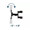 Supporto TV a parete GEMBIRD Premium full motion, 32–55 pollici, 32 kg