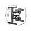 Supporto TV a parete GEMBIRD full motion, 81,3 cm (32 pollici) – 165,1 cm (65 pollici)