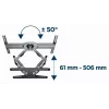 Supporto TV a parete GEMBIRD full motion rotante, 40–80 pollici