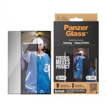 PanzerGlass ® Privacy Screen Protector Samsung Galaxy S24 Ultra | Ultra-Wide Fit con EasyAligner