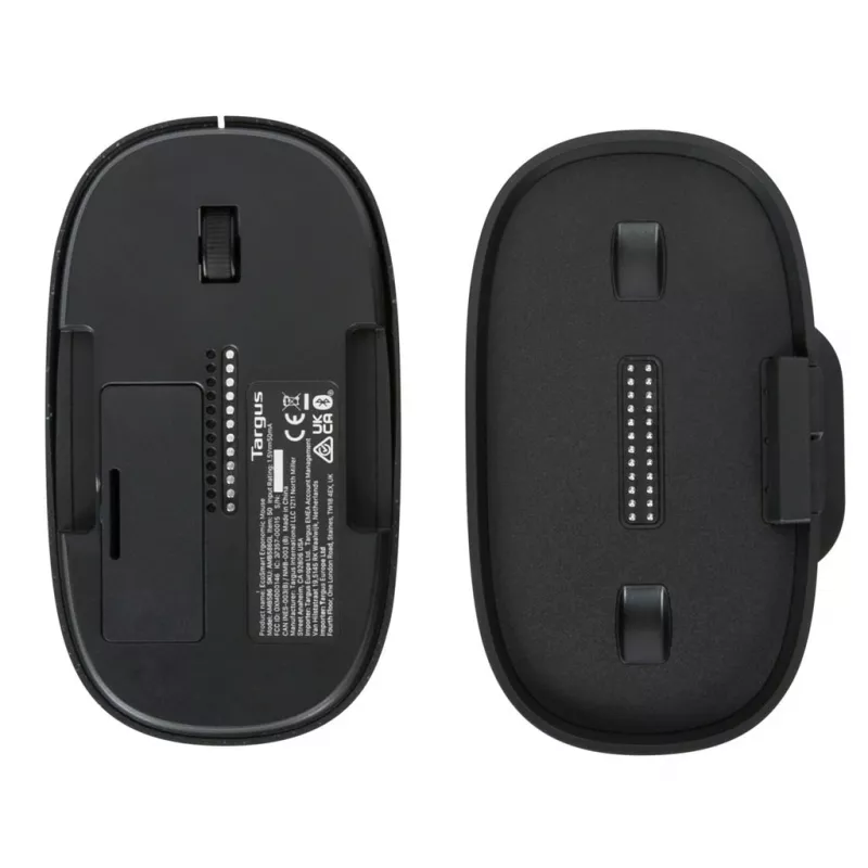 Targus ErgoFlip EcoSmart mouse Bluetooth ergonomico ambidestro AMB586GL, nero