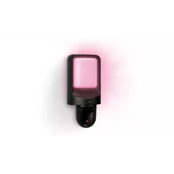 WiZ Lampada da parete esterna con telecamera, Telecamera di sorveglianza IP, Outdoor, Senza fili, 1250 lm, parete, nero