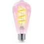 Philips Filament Clear 40 W ST64 E27, Lampadina intelligente, Wi-Fi/Bluetooth, trasparente, Wi-Fi 4 (802.11n), 802.11b, 802.11g, LED, E27