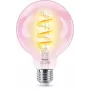 Philips Filament Clear 40 W G95 E27, Lampadina intelligente, Wi-Fi/Bluetooth, trasparente, Wi-Fi 4 (802.11n), 802.11b, 802.11g, LED, E27
