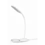 GEMBIRD Lampada da scrivania con caricabatterie wireless, bianco