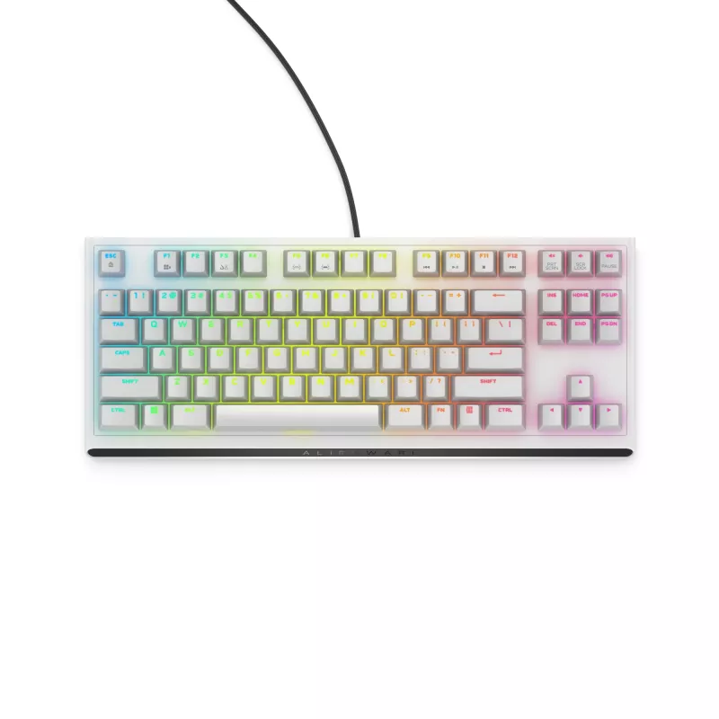 Tastiera Alienware AW420K Gaming USB QWERTY US International bianco