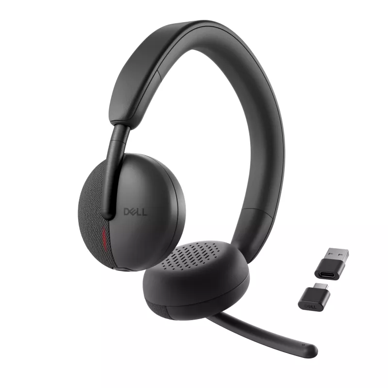Headset wireless DELL Pro - WL3024, con filo e wireless, telefonia/musica, 20 - 20000 Hz, 182 g, headset, nero