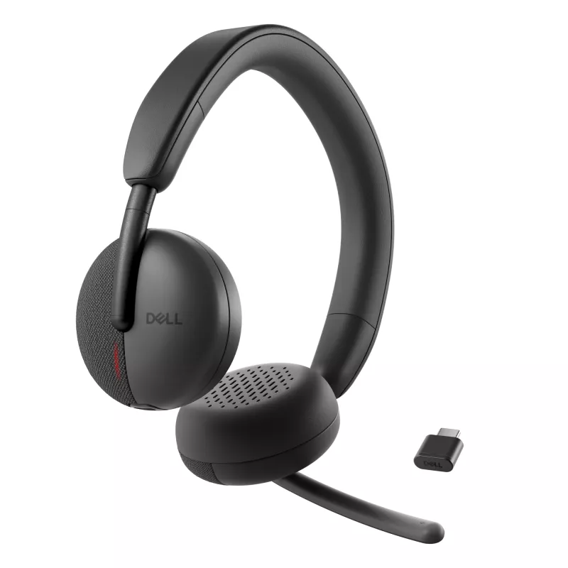 Headset wireless DELL Pro - WL3024, con filo e wireless, telefonia/musica, 20 - 20000 Hz, 182 g, headset, nero