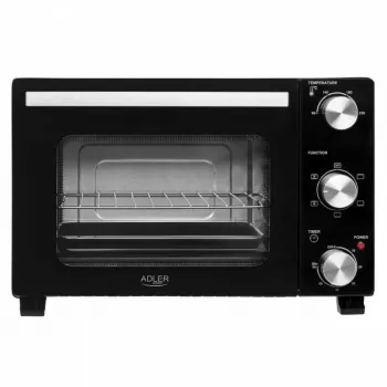 Forno da tavolo elettrico Adler AD 6024 — compatto, capacità 22 l, 1300 W, nero
