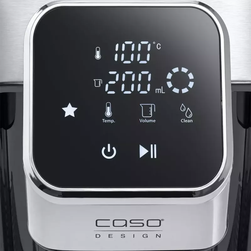 Caso HW 770 Advanced Turbo distributore di acqua calda, 2,7 L, 2600 W, nero/acciaio inox
