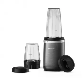 Frullatore da tavolo Philips serie 5000 HR2766/00 — 1000 W, contenitore 0,7 L, tritatutto 0,3 L, nero/acciaio inox
