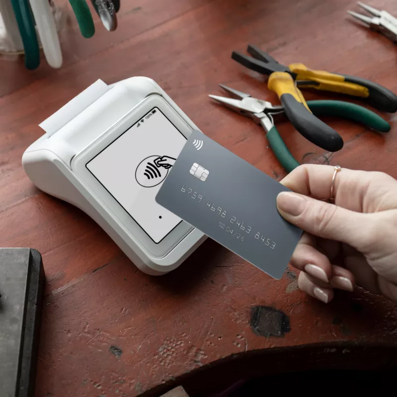 SumUp Solo Printer lettore di carte smart batteria Wi-Fi bianco