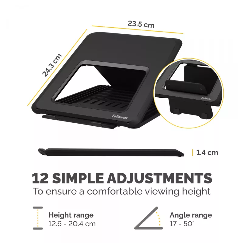 Supporto per laptop da scrivania Fellowes - Breyta rialzo per laptop regolabile