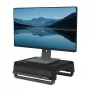 Supporto per monitor Fellowes con 3 regolazioni in altezza - Breyta rialzo per monitor con gestione cavi - supporto ergonomico regolabile per monitor da computer - peso max 15 kg - nero