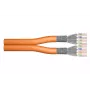 DIGITUS Cavo da installazione - Cat 7 - S/FTP - AWG 23/1 - duplex - 500 m - arancione