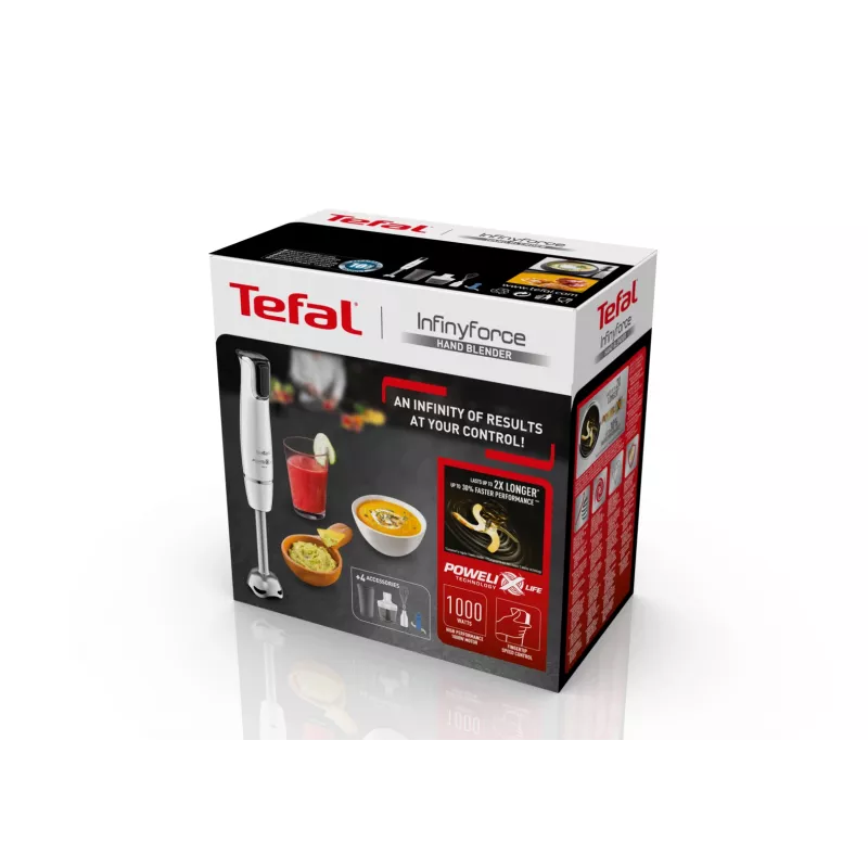 Tefal InfinyForce HB9441 0,8 l Frullatore a immersione 1000 W bianco