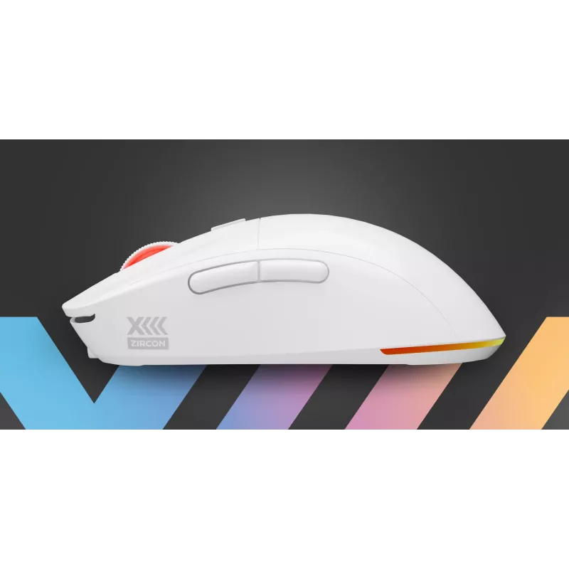 GENESIS Zircon XIII mouse gaming ambidestro RF Wireless + USB Type-C ottico 26000 DPI